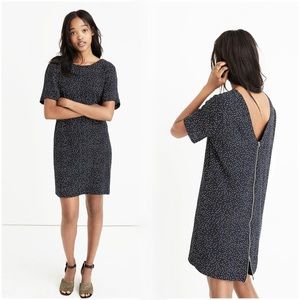 Madewell Zip-Back Dress in Dot Scatter